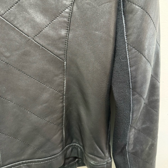 Badgley Mischka Eloise Leather Jacket Size Small Classic - Picture 12 of 16